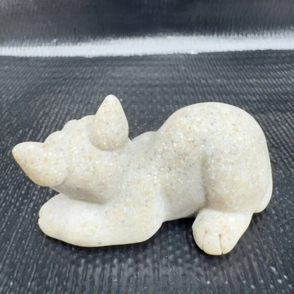Vintage Quarry Critters Cameron Cat Figurine 2000 by Second Nature Design Figure
